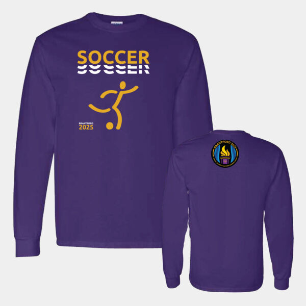 Soccer Gildan Unisex Printed Long Sleeve Thumbnail
