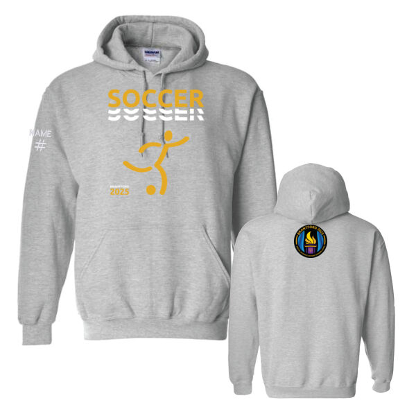 Soccer Gildan Unisex Printed Hoodie Thumbnail