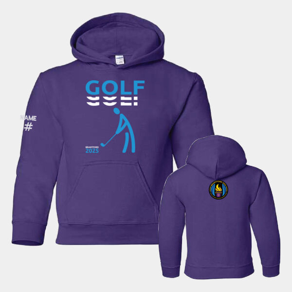 Golf Gildan Youth Printed Hoodie Thumbnail