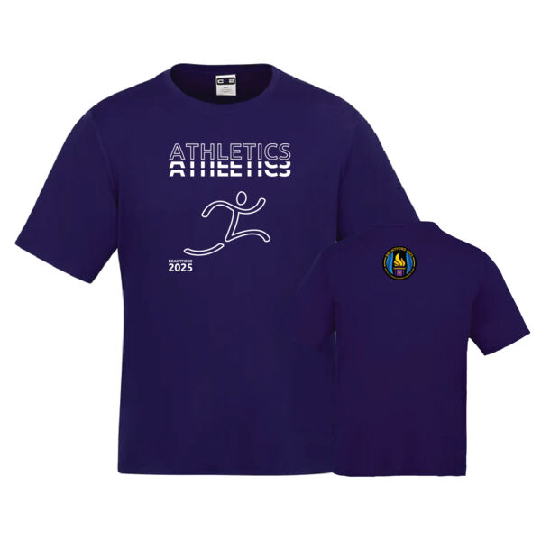 Athletics Coast Unisex Printed Performance T-Shirt Thumbnail